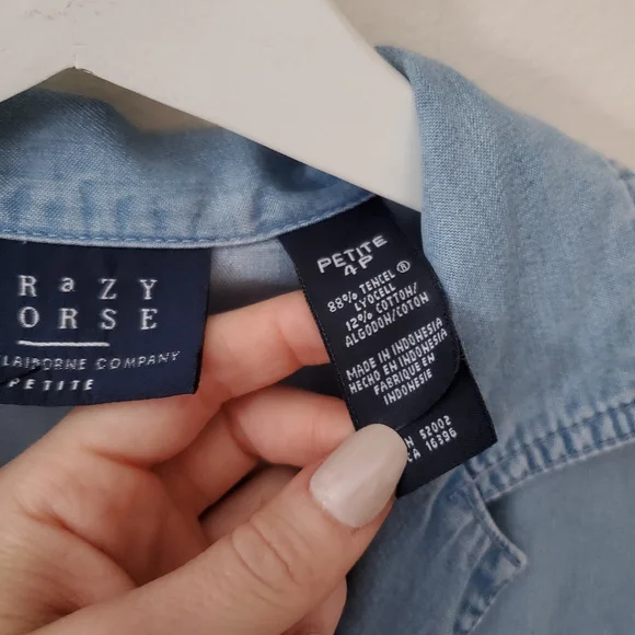 × SOLD ×Crazy Horse • Lyocel Chambray Maxi size 4P - Picture 7 of 7